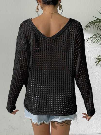 Women Pullover with Fringed Detail