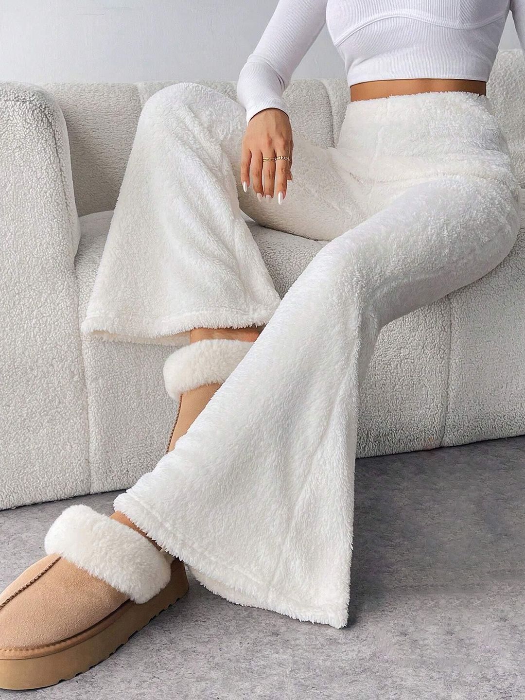 Women High-Rise Easy Wash Trousers