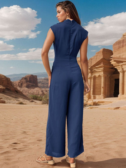 Cowl Neck Basic Jumpsuit