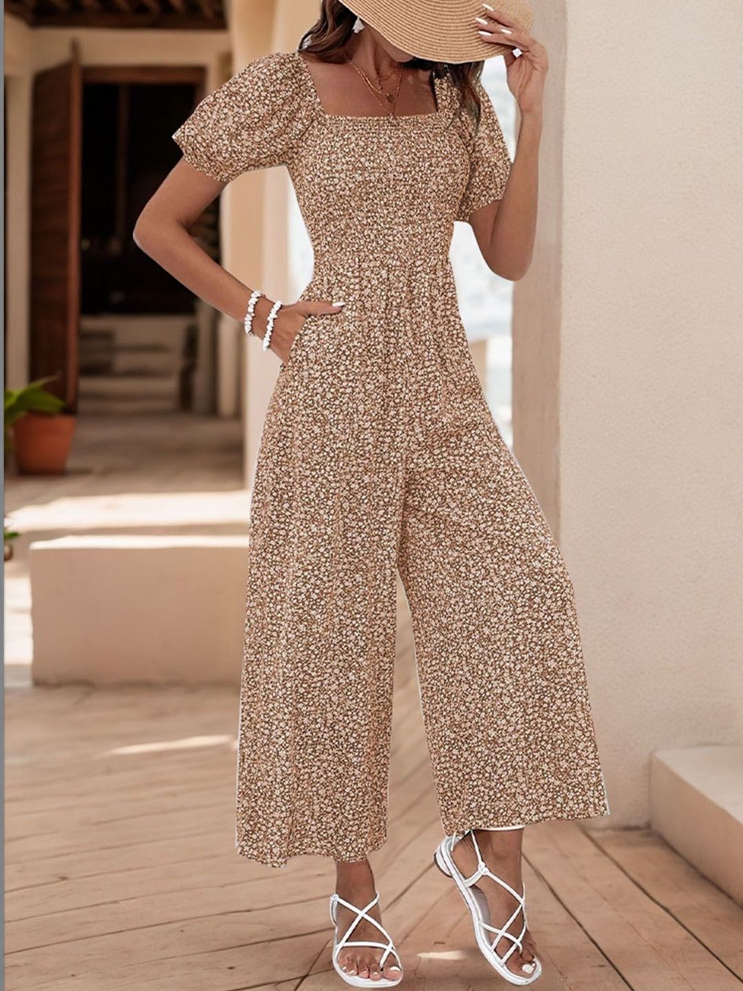 Printed Basic Jumpsuit