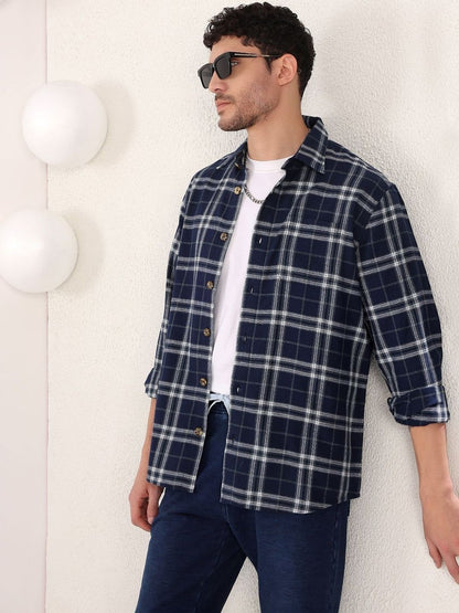 Men Checked Casual Shirt