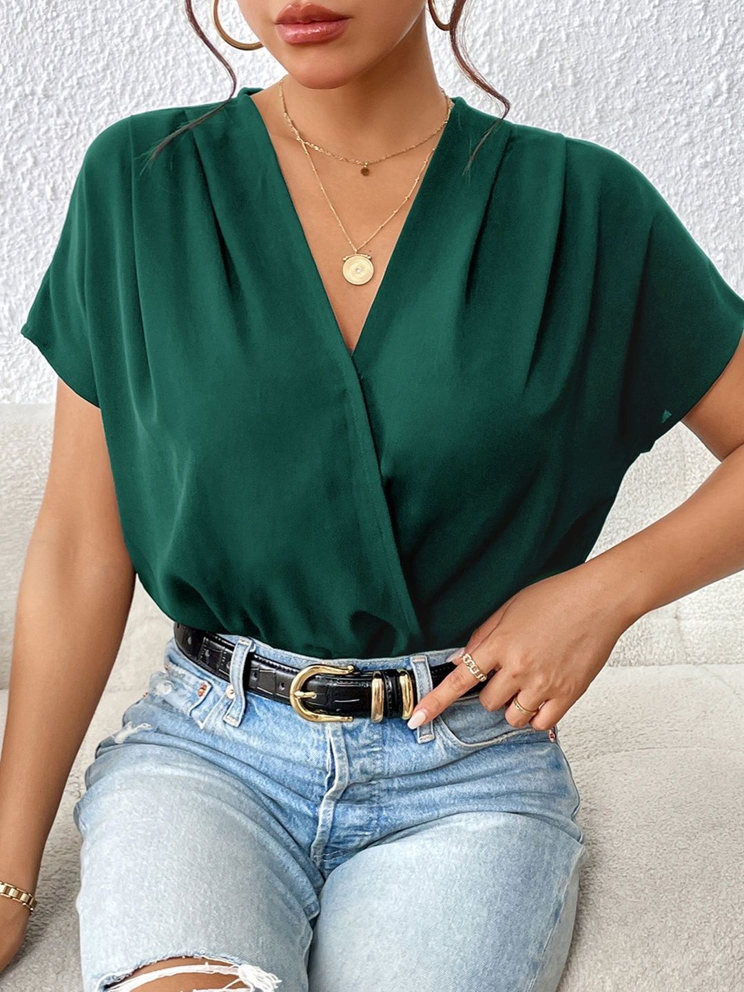 V Neck Bodysuit