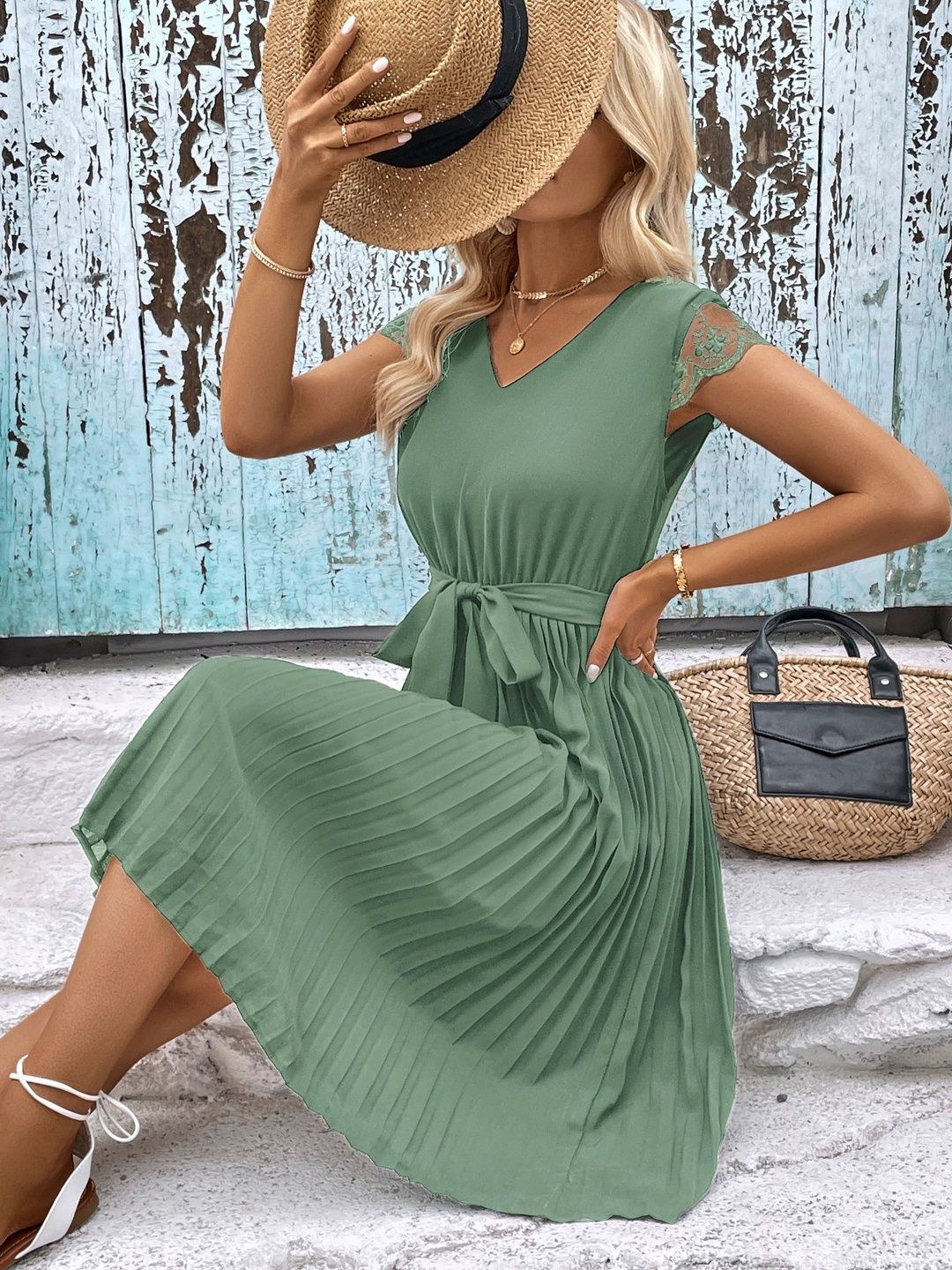 Fit & Flare Midi Dress