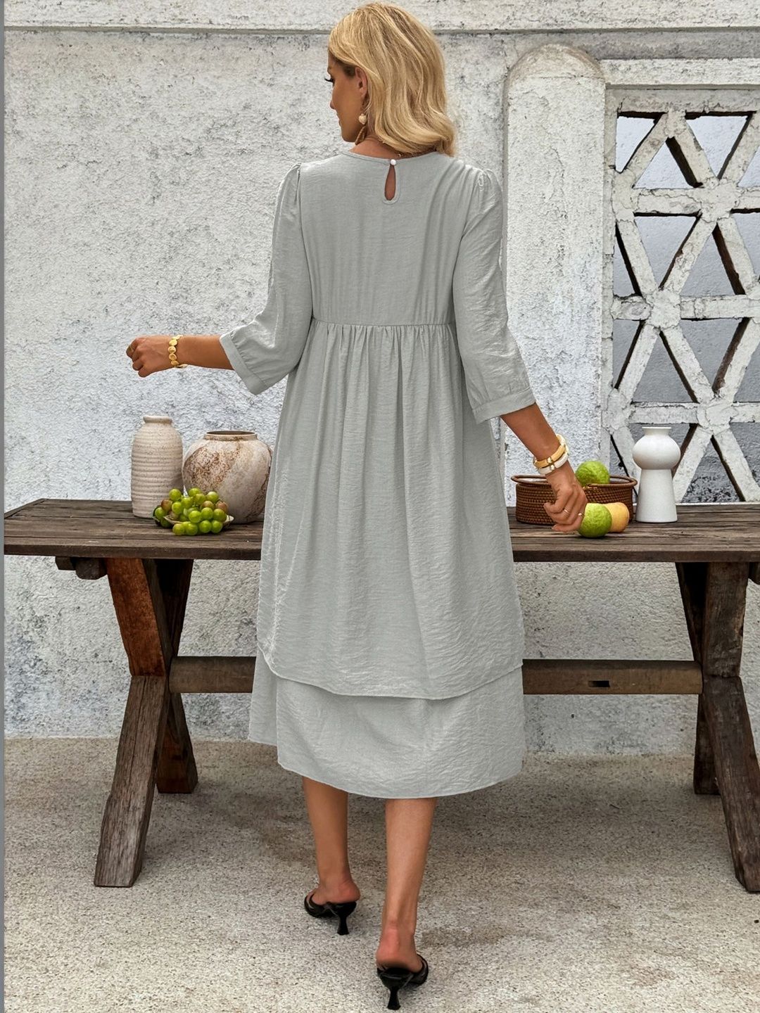 A-Line Midi Dress