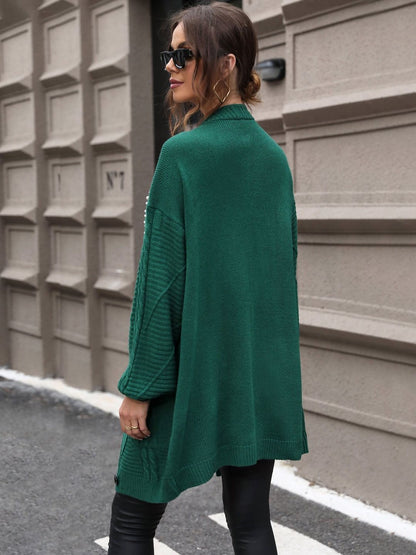 Women's Green Cardigan With Applique Detail