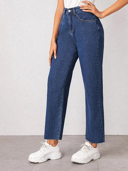 Women Straight Fit High-Rise Light Fade Stretchable Jeans