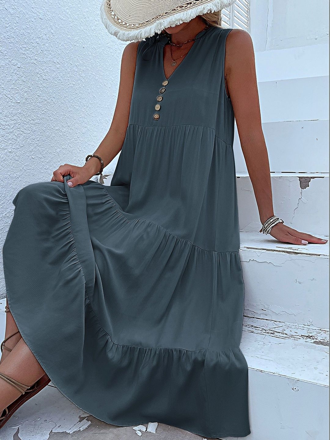 A-Line Midi Dress