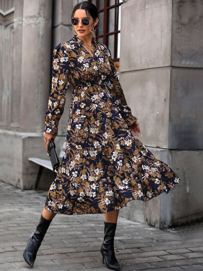 Women's Nowi Floral Print A-Line Midi Dress