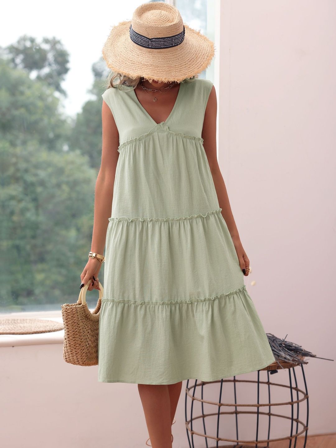 A-Line Midi Dress