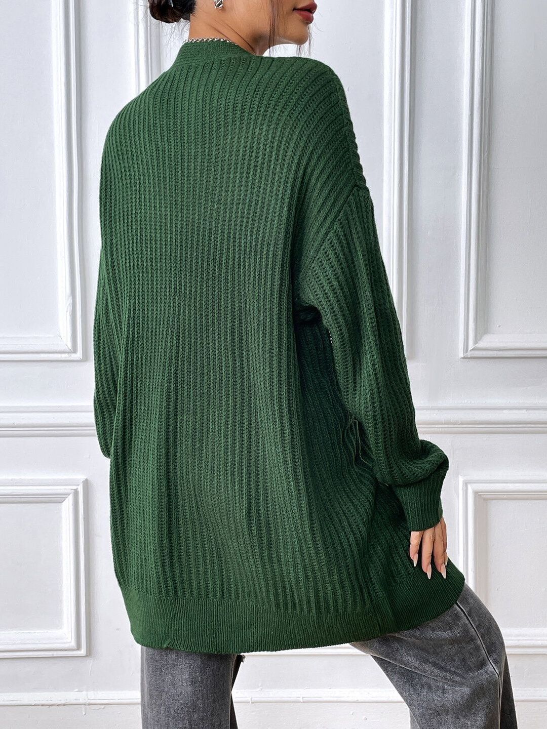 Women Ribbed Cardigan