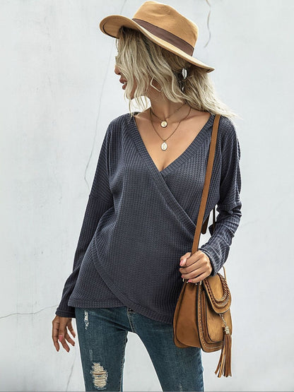 Women's Grey Nowi Women Pullover Blend Printed Regular Fit