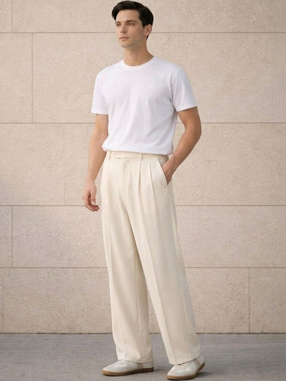 Men Pleated Trousers