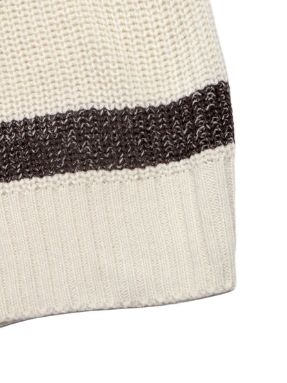 Women's Grey Nowi Women Striped Oversized Pullover