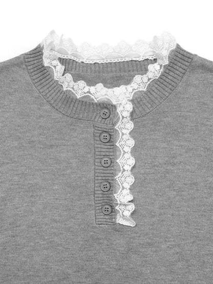 Women's Cotton Stylish Grey Sweater