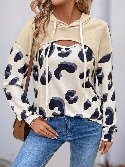 Women Printed Hooded Sweatshirt