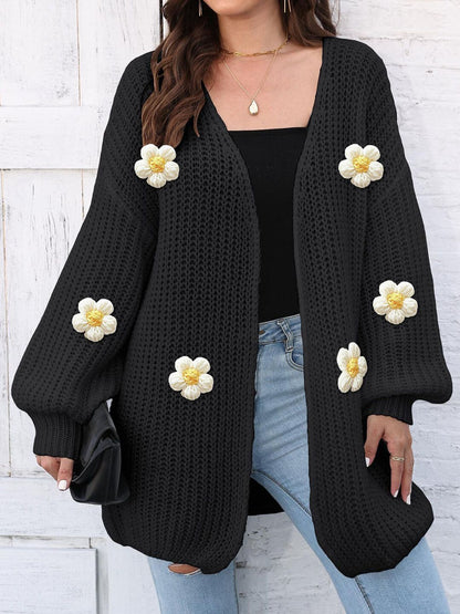 Women Cardigan with Applique Detail