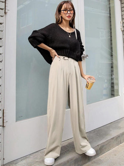 Women High-Rise Easy Wash Trousers