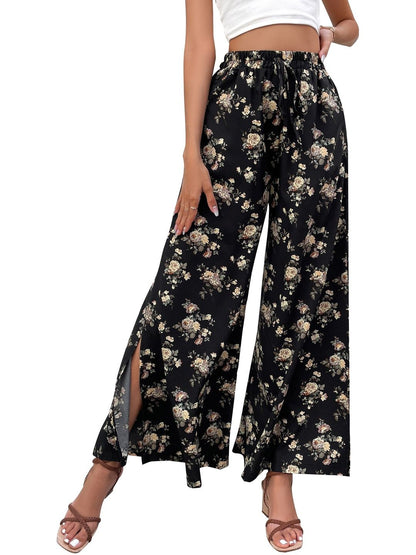 Women Floral Printed Non Iron Trousers