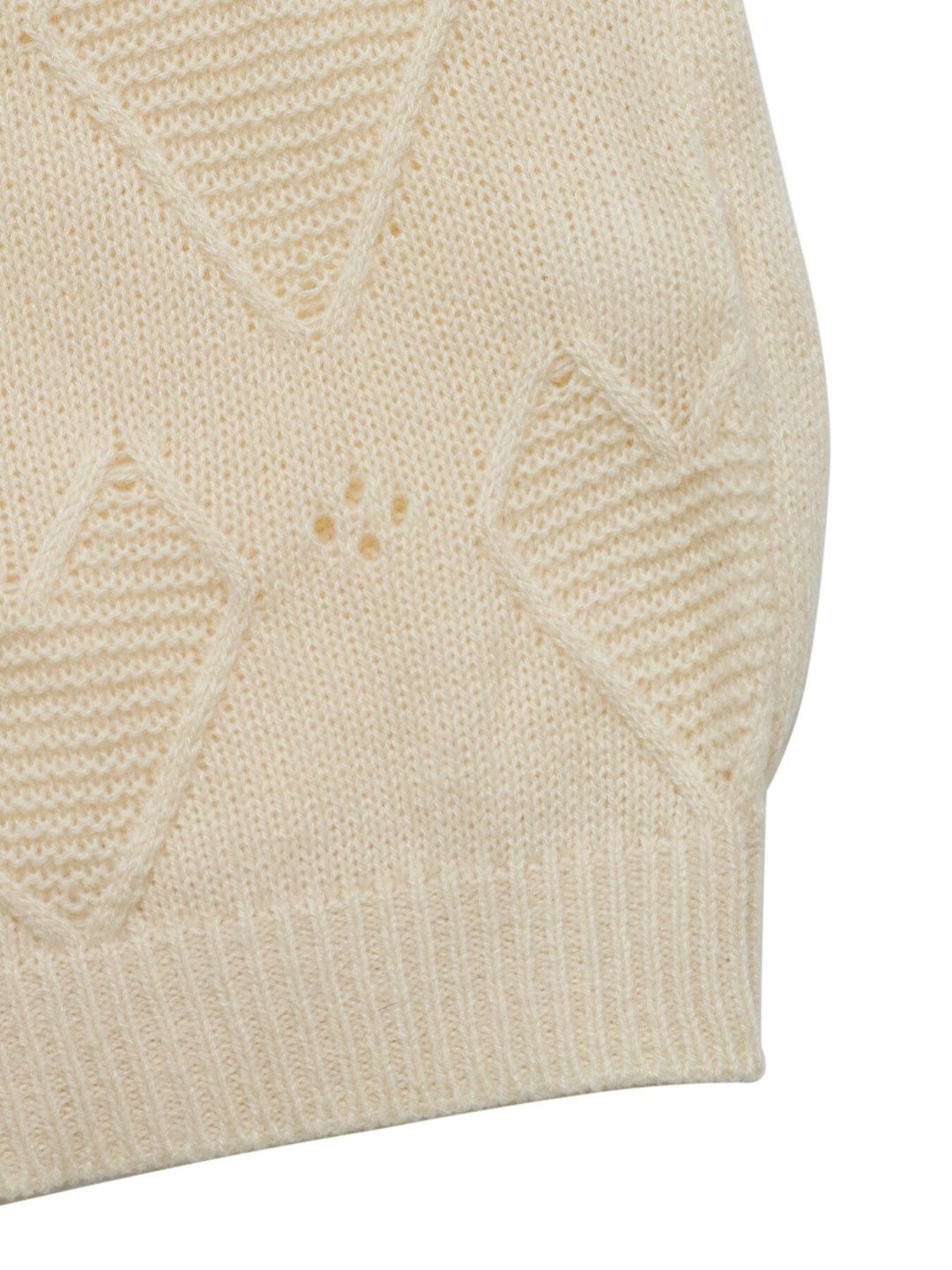 Women's Beige Nowi Women Geometric Self Design Acrylic