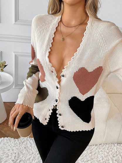 Women's Nowi Women Printed Cardigan Blend Regular Fit