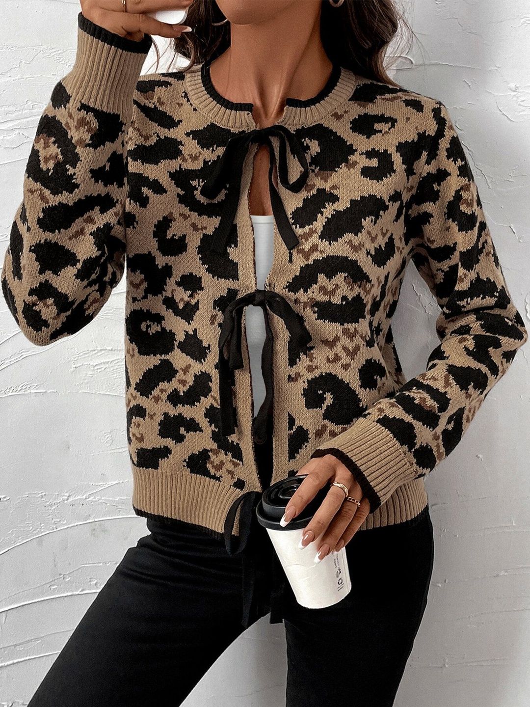 NOWI Animal Printed Cardigan - Nowi Korean Fashion