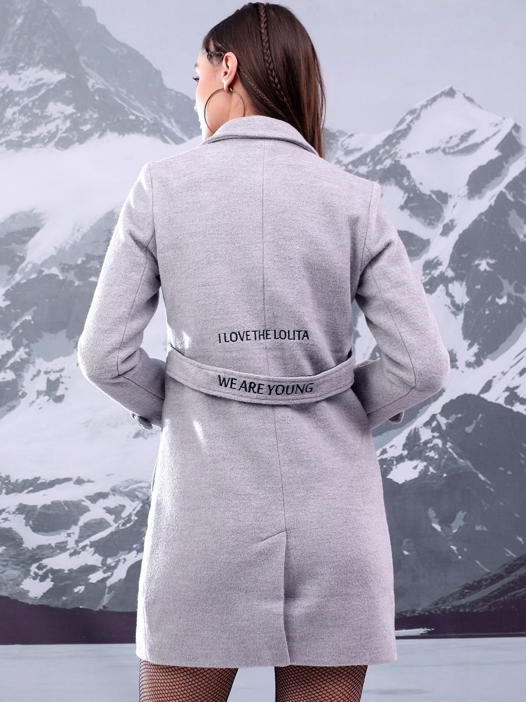 Nowi Solid Single Breasted Coats