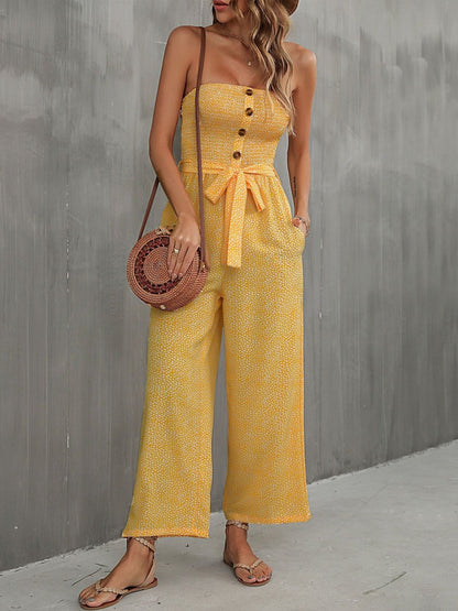 Printed Culotte Jumpsuit