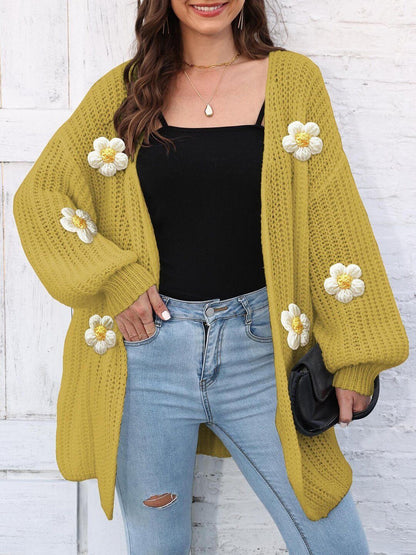 Women Cardigan with Applique Detail