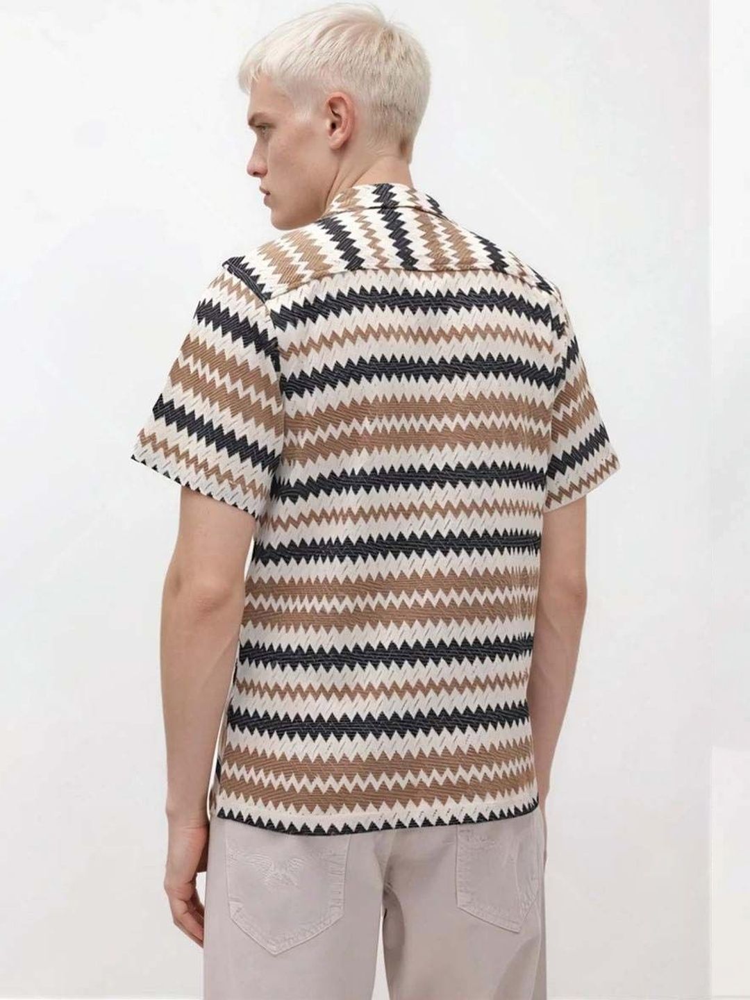 Textured Cotton Casual Shirt