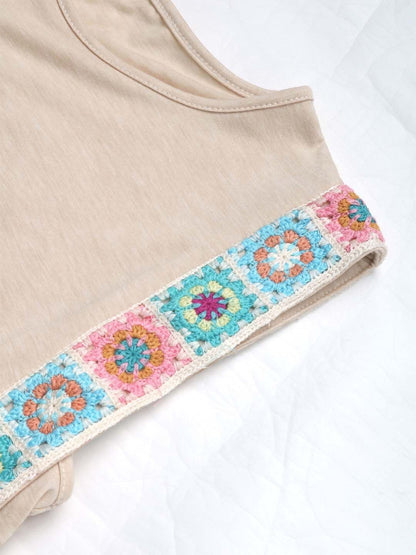 Women's Beige Bohemian Top
