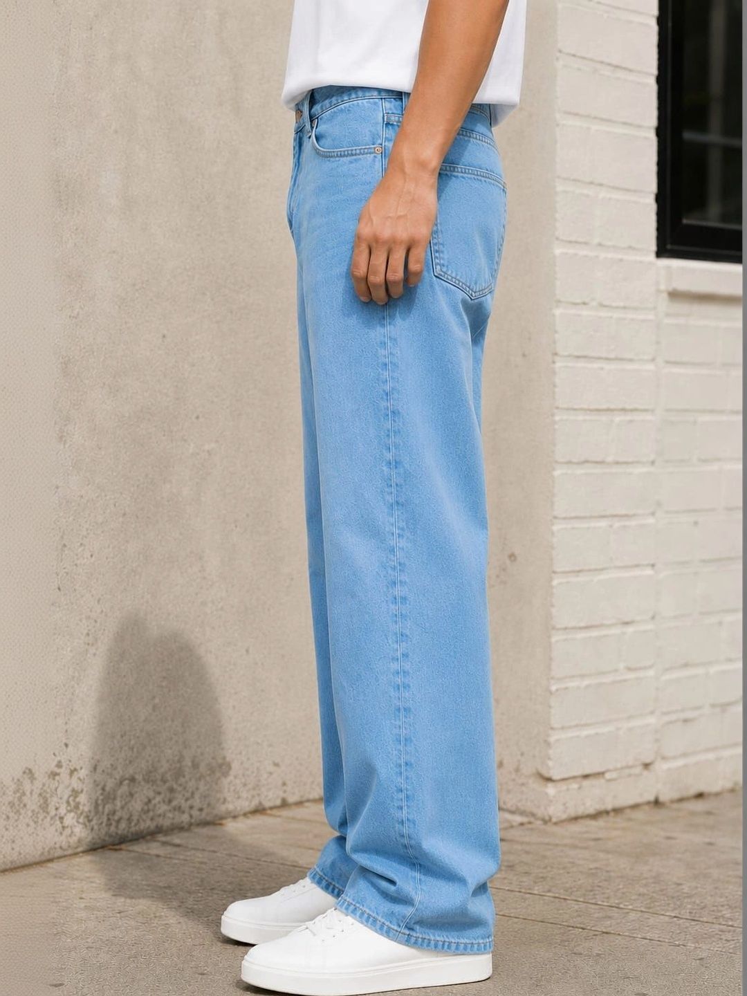 Men Bootcut Mid-Rise Light Fade Jeans