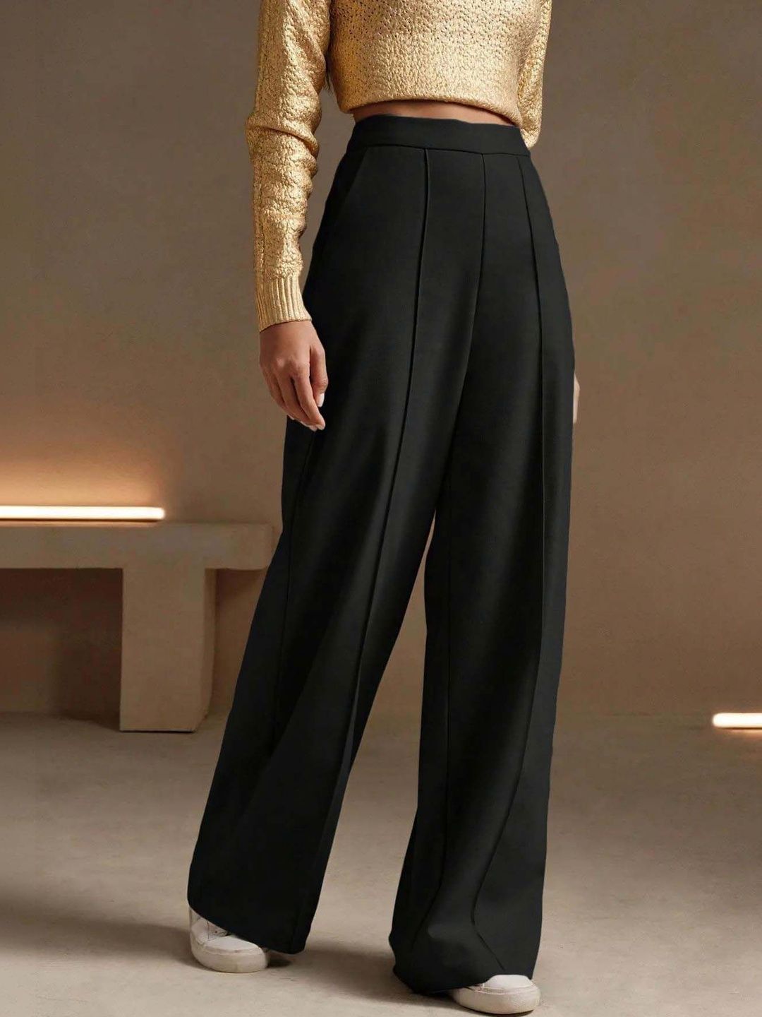 Women Wrinkle Free Trousers