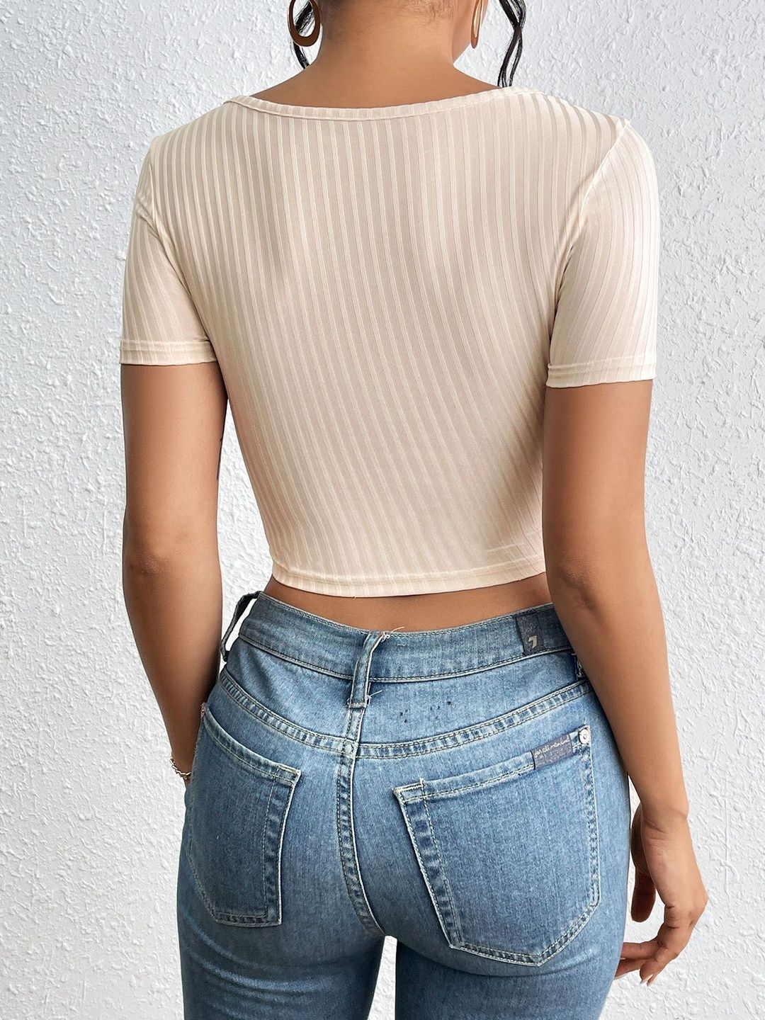 Sweetheart Neck Crop Top