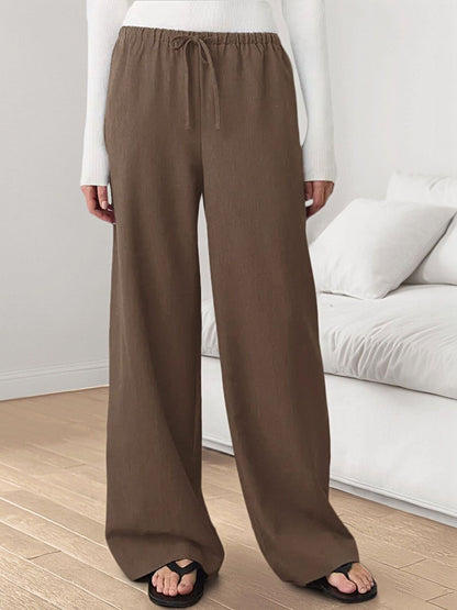 Women Loose Fit High-Rise Trousers