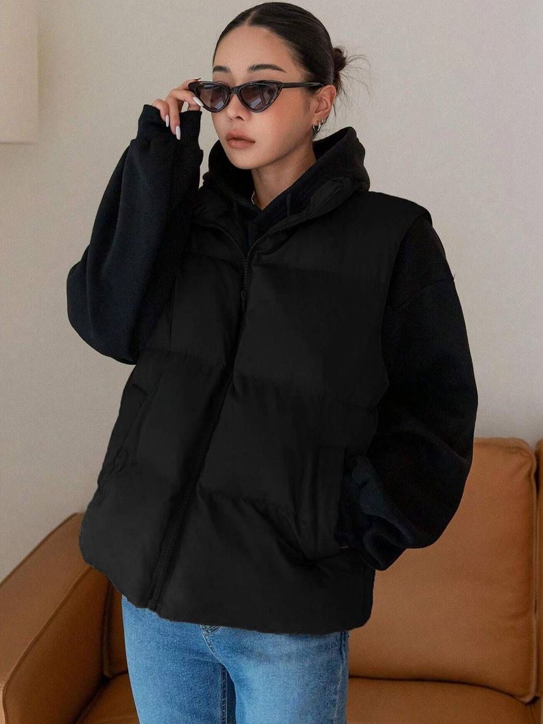 NOWI Women Solid Lightweight Puffer Jacket