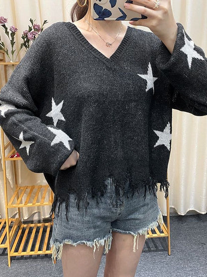 Women's Nowi Women Printed Pullover With Fringed Detail
