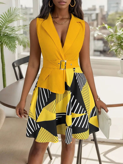 Print Fit & Flare Dress