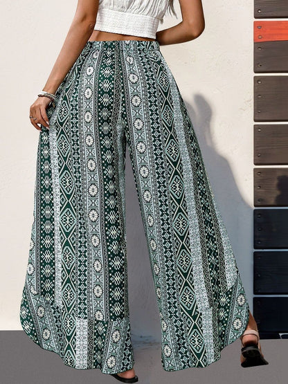 Women Ethnic Motifs Printed Non Iron Trousers