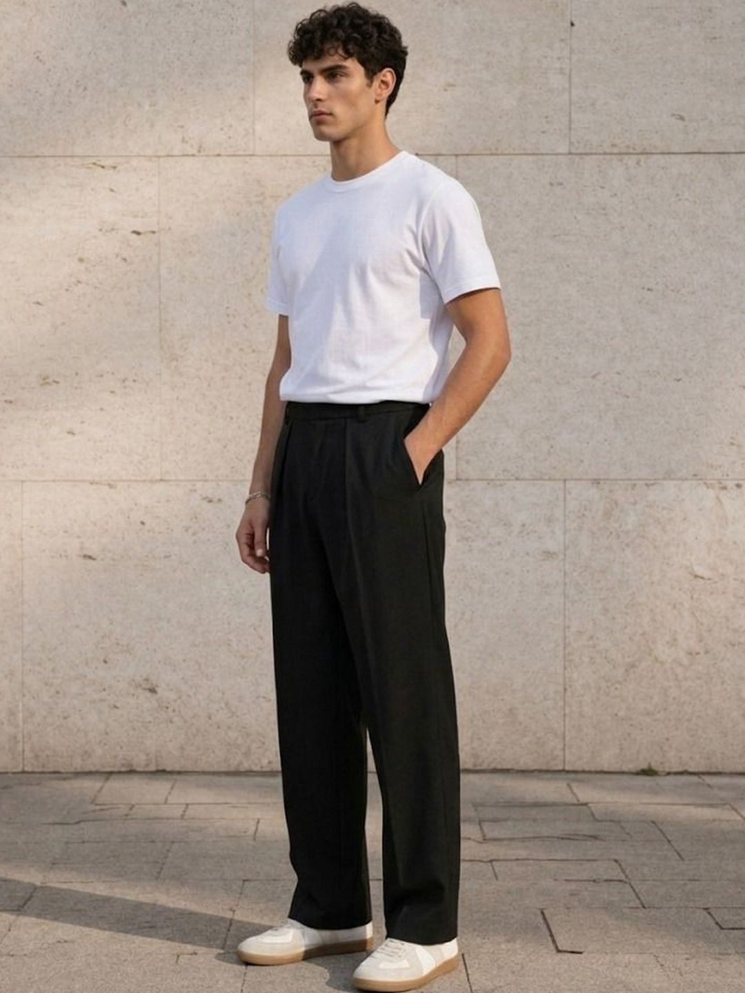 Men Pleated Trousers