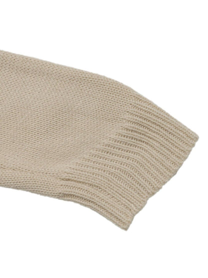 Women's Beige Nowi Women Striped Pullover Blend Regular Fit
