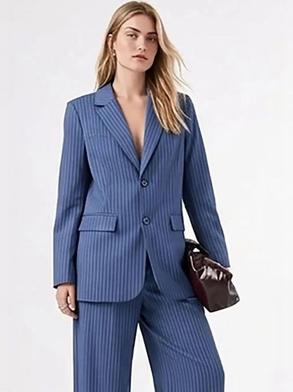 Striped Coat with Trousers