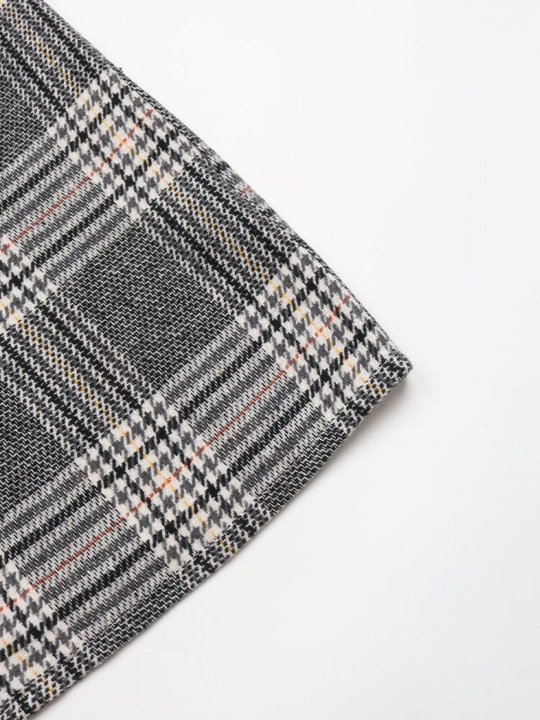 Women's Grey Checked Pinafore Dress