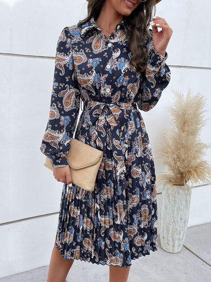 Women's Grey Nowi Print A-Line Dress