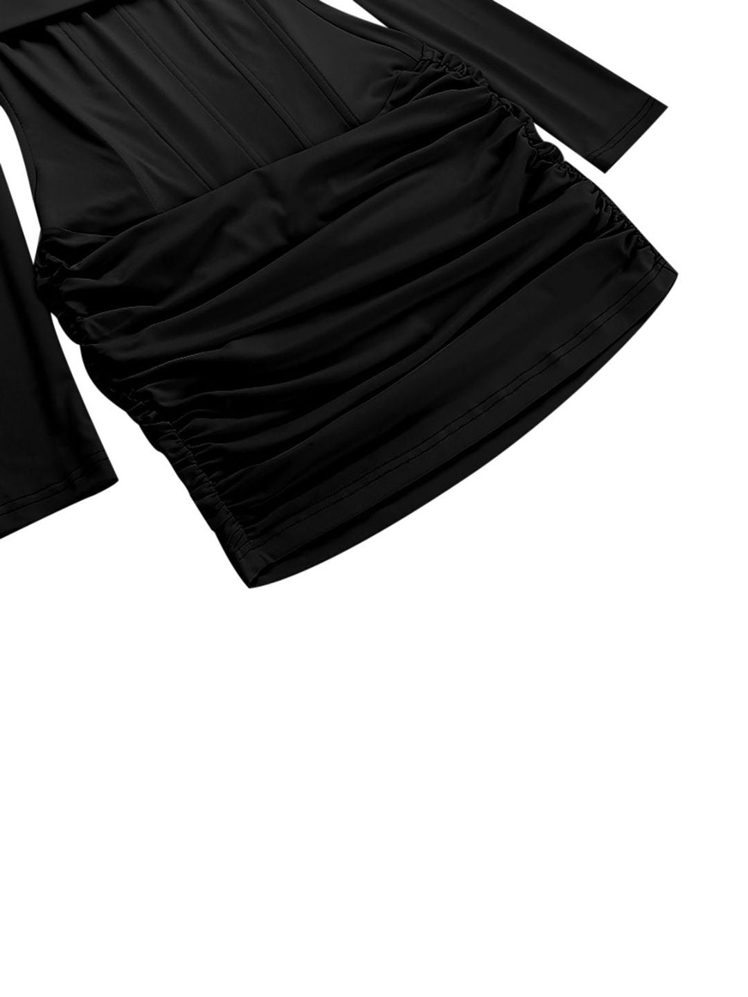 Women's Black Off-Shoulder Bodycon Mini Dress Blend