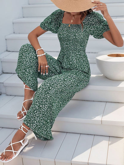 Printed Culotte Jumpsuit