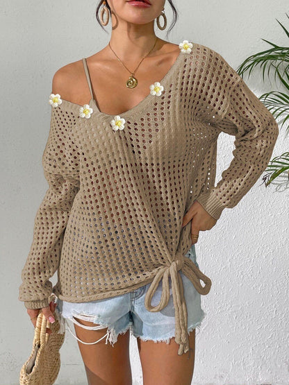Women Pullover with Applique Detail