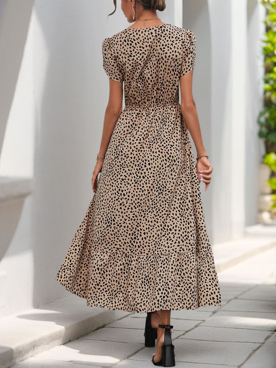 Animal Print Midi Dress