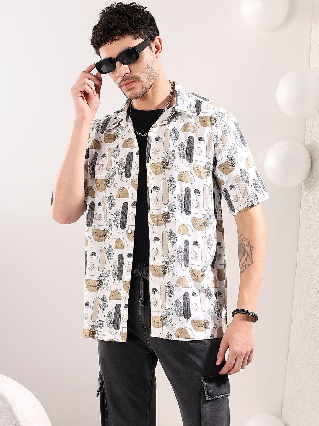 NOWI Men Printed Casual Shirt
