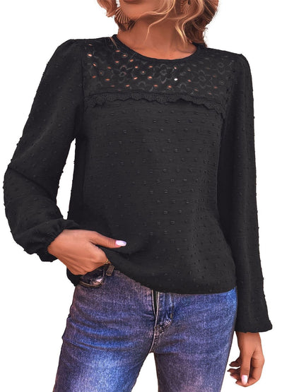 Cotton Top in Black Style 491 - Nowi Korean Fashion