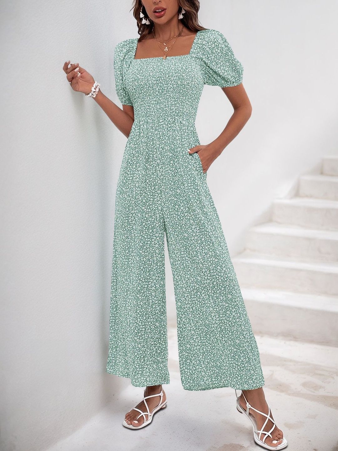 Printed Basic Jumpsuit